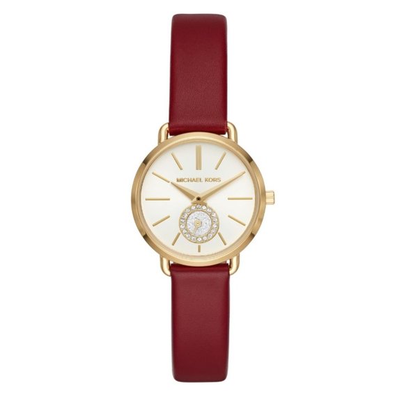 NWT MICHAEL KORS Women\'s Petite Portia Leather MK2751 Watch main image 7